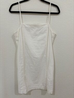 Madewell White Linen Slip Dress